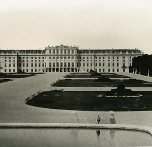 Austria Wien Schonbrunn Castle old NPG Stereo Photo 1900