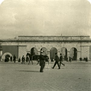 Austria Wien Burgthor Animated old NPG Stereo Photo 1900