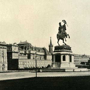 Austria Wien Castle Perspective old NPG Stereo Photo 1900