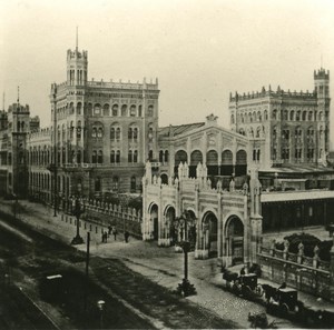 Austria Wien Railway Station old NPG Stereo Photo 1900