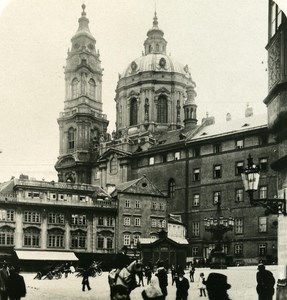 Austria-Hungary Prague Malá Strana Kleinseitner old NPG Stereo Photo 1900