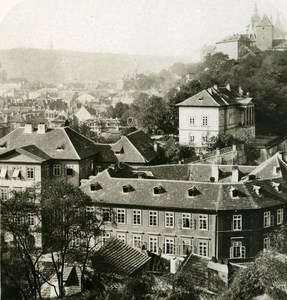 Austria-Hungary Prague Hradschin panorama old NPG Stereo Photo 1900