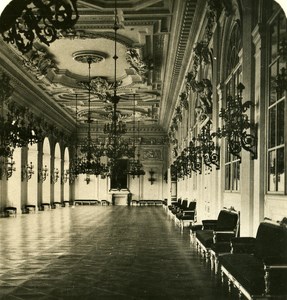 Austria-Hungary Prague Royal Palace Interior old NPG Stereo Photo 1900