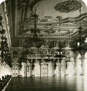 Austria-Hungary Prague Royal Palace Interior old NPG Stereo Photo 1900