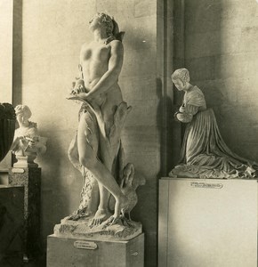 France Paris Louvre Museum Phaetus Sculpture old NPG Stereo Photo 1900