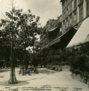 France Paris Snapshot Boulevard Bonne Nouvelle old NPG Stereo Photo 1900