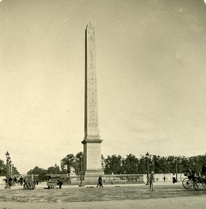 France Paris Snapshot Concorde Place old NPG Stereo Photo 1900