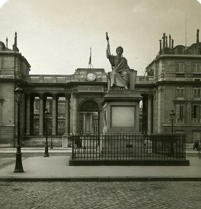 France Paris Snapshot Palais Bourbon old NPG Stereo Photo 1900