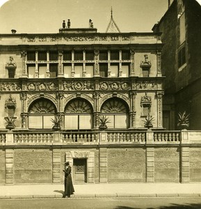 France Paris Snapshot Francois I House old NPG Stereo Photo 1900