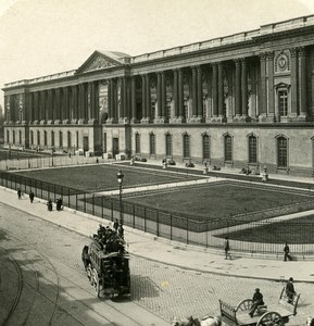 France Paris Snapshot Louvre old NPG Stereo Photo 1900