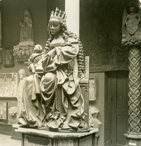 France Paris Museum Hotel de Cluny Interior old NPG Stereo Photo 1900