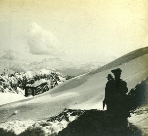 Switzerland Alps Rochers de Naye Spring old Possemiers Stereo Photo 1910