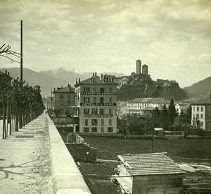 Switzerland Alps Bellinzona old Possemiers Stereo Photo 1910