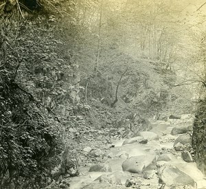 Switzerland Alps Montreux Chauderon Gorge old Possemiers Stereo Photo 1910