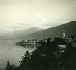 Italy Alps Lake Maggiore Pallanza old Possemiers Stereo Photo 1910