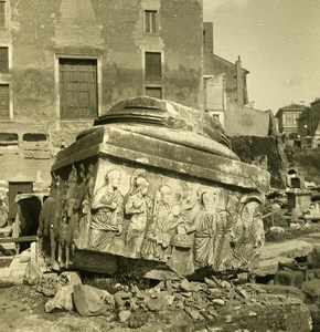 Italy Roma Forum Roman Ruins old NPG Stereo Photo 1900