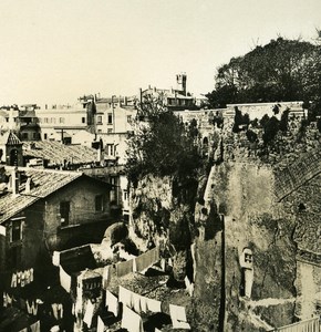 Italy Roma Tarpeian Rock old NPG Stereo Photo 1900