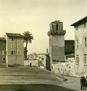 Italy Roma Borgia Tower old NPG Stereo Photo 1900