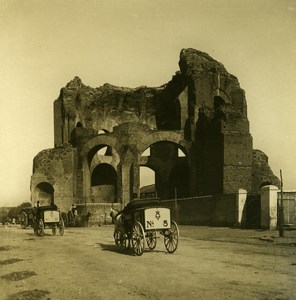 Italy Roma Temple of Minerva old NPG Stereo Photo 1900