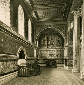 Italy Roma San Lorenzo Church old NPG Stereo Photo 1900