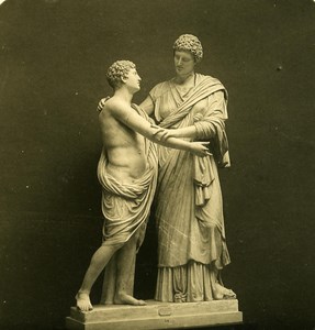 Italy Roma National Museum of Rome Sculpture old NPG Stereo Photo 1900