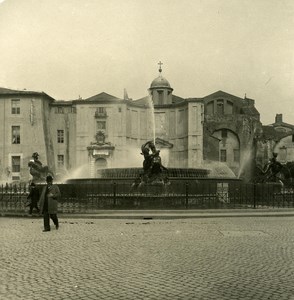 Italy Roma Place of Therms old NPG Stereo Photo 1900