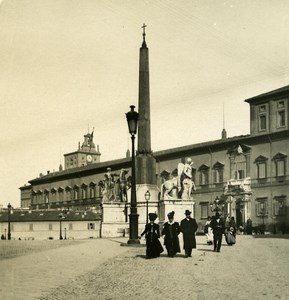 Italy Roma Palazzo Reale old NPG Stereo Photo 1900