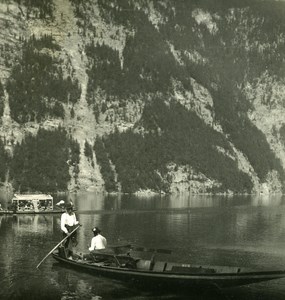 Germany Bavarian Highlands Oberbayern Königssee old NPG Stereo Photo 1900