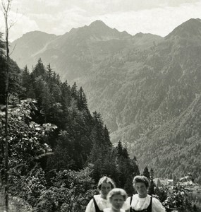 Germany Bavarian Highlands Spielmannsau old NPG Stereo Photo 1900