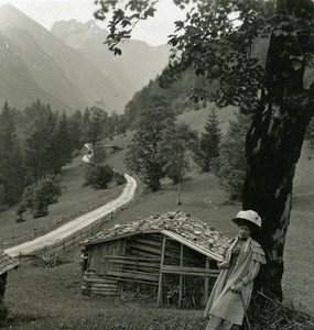 Germany Bavarian Highlands Spielmannsau old NPG Stereo Photo 1900
