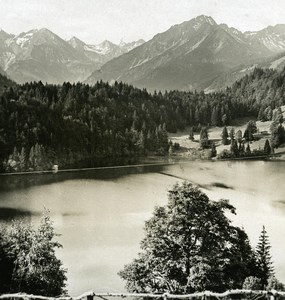 Germany Bavarian Highlands Freiberg Oberstdorf old NPG Stereo Photo 1900