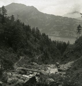 Germany Bavarian Highlands Faltenbachtal old NPG Stereo Photo 1900