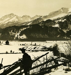 Germany Bavarian Highlands Griesgrundkopf old NPG Stereo Photo 1900