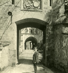 Germany Bavarian Highlands Hohenschwangau Castle old NPG Stereo Photo 1900