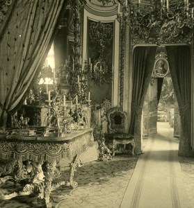 Germany Bavarian Highlands Linderhof Castle old NPG Stereo Photo 1900