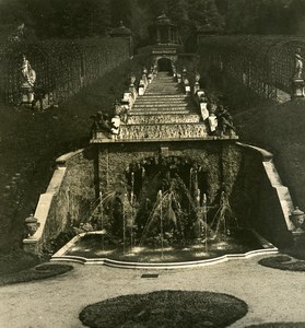 Germany Bavarian Highlands Linderhof Castle old NPG Stereo Photo 1900