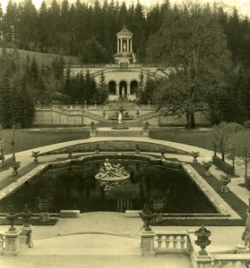 Germany Bavarian Highlands Linderhof Castle old NPG Stereo Photo 1900