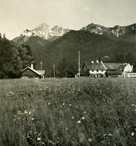 Germany Bavarian Highlands Linderhof old NPG Stereo Photo 1900