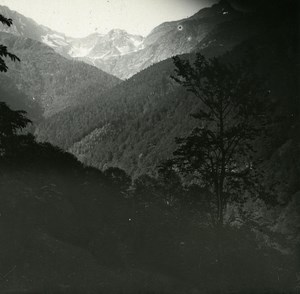 France Pyrenees Luchon Val de la Glere old Possemiers Stereo Photo 1920