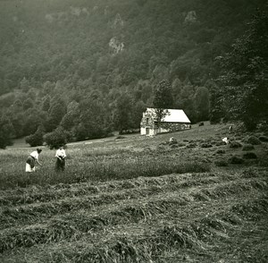 France Pyrenees Luchon la Burbe old Possemiers Stereo Photo 1920