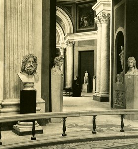 Italy Roma Vatican City Museum Sculpture Rotunda old NPG Stereo Photo 1900