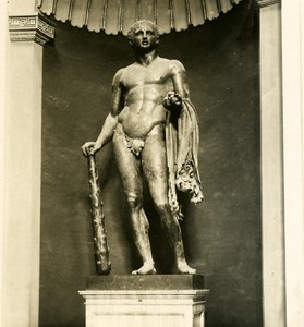 Italy Roma Vatican City Museum Sculpture Hercules old NPG Stereo Photo 1900