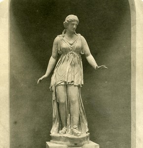 Italy Roma Vatican City Museum Sculpture Diana old NPG Stereo Photo 1900