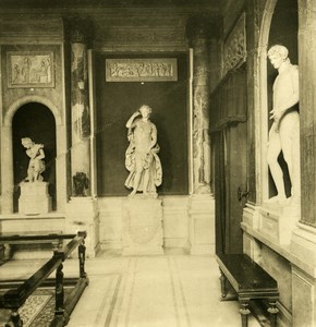 Italy Roma Vatican City Museum Sculpture Masks old NPG Stereo Photo 1900
