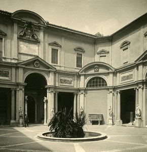 Italy Roma Vatican City Court & Belvedere old NPG Stereo Photo 1900