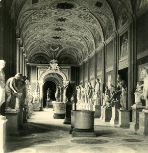 Italy Roma Vatican City Museum Sculpture Gallery old NPG Stereo Photo 1900