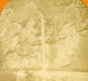 Switzerland Aar Gorge old Jullien Stereo Photo 1885