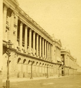 France Second Empire Ministry of Marine Place Old Stereo Photo 1868