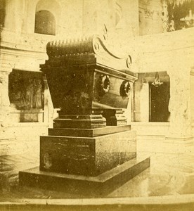 France Second Empire Paris Napoleon Tumb Old Stereo Photo 1868