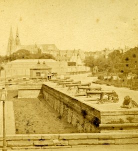 France Second Empire Paris Esplanade des Invalides Old Stereo Photo 1868